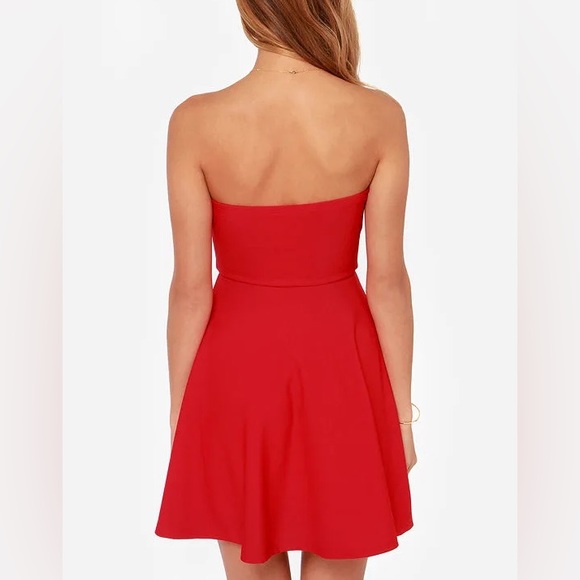 LULUS Exclusive All Good Things Strapless Red Dress - Picture 10 of 10